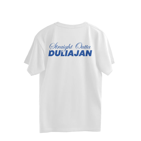 Straight Outta Duliajan | Oversized | 220 GSM | WHITE